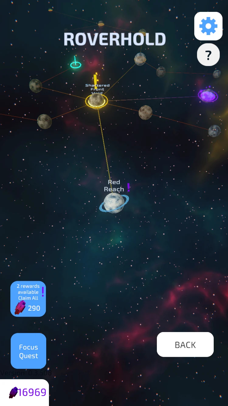 Roverhold's branching map of connected planets